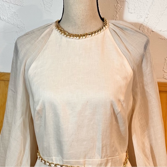 Zimmerman Rouleau Chain Mini Dress Sz-10 - Picture 4 of 16